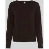 Brax Pullover aus Schurwolle und Cashmere mit Ajourdetails in Brunette | Gr.: 42