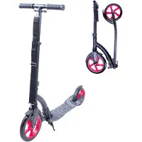 Worker Span Scooter mit Faltmechanismus, Vorderradfederung, 100 kg Traglast, 77x15x40 cm geklappt