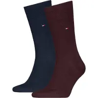 Tommy Hilfiger Socken "TH MEN SOCK CLASSIC 2P" 2 Paar, Mit eingestricktem Flag-Logo