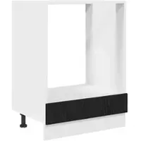 Helloshop26 - Moderner Wandschrank 60 x 46 x 81 cm großer Stauraum Holzwerkstoff aus schwarzer Eiche
