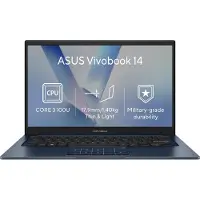 Asus Vivobook 14 - 14-Zoll FHD-Display / Intel Core i3 U100 / 8 GB RAM / 256 GB SSD / Windows 11 - blau