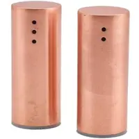 Genware Salz- und Pfefferstreuer, Edelstahl, kupferfarben - 7,5cm (1 Set)"
