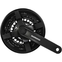 Shimano Tourney Fc-ty301 3 X 6/7/8s Crankset Silber 150 mm / 42/34/24t