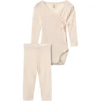 Copenhagen Colors Set - Leggings/Wickelbody l/ä - Wolle - Cream - - 50 - Body L/Ä