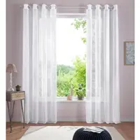Home affaire Gardine "Adele", (1 St.), transparent, mit floraler Stickerei, Voile