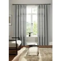 Bruno Banani Vorhang "Lagan" Gr. 5, grau, B:140cm H:265cm, Polyester, Polyester, Gardinen, Vorhang, 2-er Set, gewebt, Microfaser, versch. Größen, einfarbig, Bestseller, Topseller