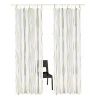 Otto Home Gardine "DIMONA" Gr. 2, grau (weiß, taupe), B:140cm H:175cm, Voile, Polyester, Gardinen, Gardine, 2-er Set, Voile, Polyester, Wellen