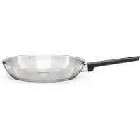Hanseatic Bratpfanne "SMART", silber (silberfarben), B:29,7cm H:5cm L:48,1cm Ø:28cm, Pfannen, Bratpfanne, ohne Beschichtung, energiesparend, für alle Herdarten, inkl. Induktion