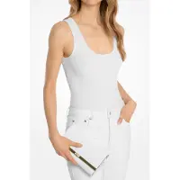 Michael Kors Large East/west Clutch Optic White Größe: OS | Clutches Outlet | Damen | Weiß