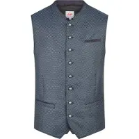 Spieth & Wensky Trachtenweste "Kosta", Herren, Gr. 50, blau, Obermaterial: 50% Polyester PES. 50% Baumwolle CO., regular fit, Westen Trachtenweste, mit klassischer Knopfleiste