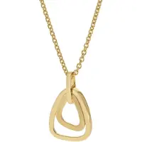 Trendor 31194 Anhänger Gold 333/8K Eismatt Vergoldete Silberkette