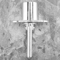 Torribaly Schubladenschloss mit Zylinderdurchmesser, silberfarben, Metall, mit 2 Schl?sseln, 19 mm