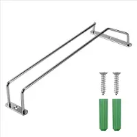 Jojomino Glashalter für Wein, Champagner und Gläser mit Schrauben (Silber)