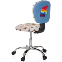 Hjh OFFICE Kinderdrehstuhl KID BUBBLE Schreibtischstuhl für Kinder höhenverstellbar ohne Armlehnen Stoff
