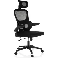 MyBuero Home Office Bürostuhl ERGOMY FLEX Schreibtischstuhl mit Armlehnen Stoff / Netzstoff Drehstuhl