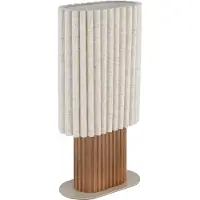 Globo Tischleuchte JANNIE LBH 23x12x45,30 cm braun