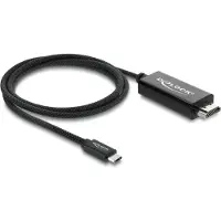 DeLOCK Koaxiales USB Type-C zu HDMI Kabel (DP Alt Mode) 4K 60 Hz mit Geflechtma