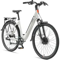 Telefunken City E-Bike | Elektrofahrrad 28 Zoll | Frontmotor 250 W | 7-Gang Kettenschaltung | 489,6 Wh Akku