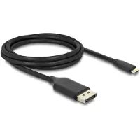 DeLOCK 80165, 2 m, USB Typ-C, DisplayPort, Männlich, Männlich, Gerade