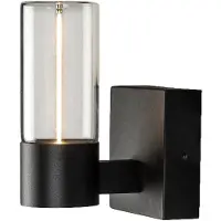 Konstsmide 7364-750 Edison Kleine LED-Wandleuchte | Aluminium/Glas | Outdoor | 2200K | 10x17x12,5 cm