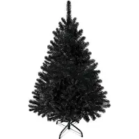 Famanu Kunstweihnachtsbaum 120 cm - Schwarz mit 320 Zweigen
