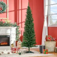 BellaFurn Künstlicher Weihnachtsbaum 180 cm mit 390 Astpunkten | Farbe: Grün | Abmessungen: 55x55x180 cm