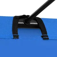 Markenlos Klappbares Campingbett 180x60x19 cm aus robustem Oxford-Gewebe und Stahl, bis 120 kg belastbar, platzsparend und tragbar für Outdoor, Camping, Trekking und Festivals