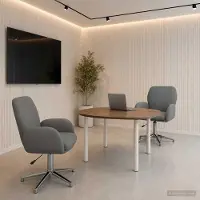 PUEAZU Bürostühle 2 Stk. 54 x 58 x 90 cm Dunkelgrau Stoff - Bürostühle &2719