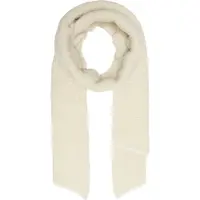 ONLY Strickschal "ONLMERLE LIFE KNITTED SCARF", Damen, Gr. 1, weiß (cloud dancer), Feinstrick, Polyester, unifarben, Modetücher Strickschal, Kunstfaser