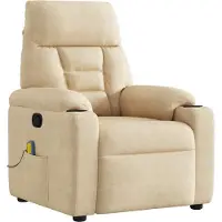 Syfax Massagesessel Creme Mikrofasergewebe