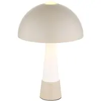 Globo Lighting LED Tischleuchte, Metall, Sand, Glas, Kippschalter, E27, H 36,5 cm