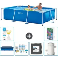 Intex Rechteckiger Frame Pool - 260x160x65 cm - 5-teilig S64