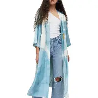 AllSaints Carine Mariana Kimon Blue Tiedye Größe: 8 | Bademäntel Outlet | Damen | Blau