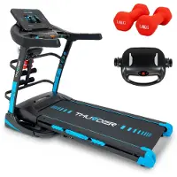Thunder Elektrisches Laufband CORE-DS-TFT-BLACK mit 3,5 PS, 20 km/h, 22-fach Steigung, 10 Zoll TFT Touchscreen, Bluetooth, klappbar