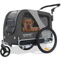 Famanu Fahrradanhänger für Hunde 2-in-1 - Geeignet für mittelgroße und große Hunde bis 35 kg
