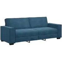 vidaXL 3-Sitzer-Sofa Blau 220x78x84 cm Samt