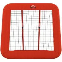 BellaFurn Fußball-Rebounder für das Balltraining | Farbe: Rot | Abmessungen: 118x128x108-120 cm