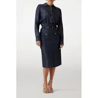 Guess Marciano GUESS Carla Ls Shirt Denim Dark Blue Größe: 38 | Longsleeves Outlet | Damen | Blau