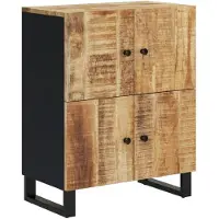 vidaXL Sideboard mit 4 Türen 60x33x75 cm Massivholz Mango