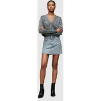 AllSaints Wendel Crystal Skirt Light Indigo Größe: 14 | Miniröcke Outlet | Damen | Blau