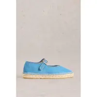 White Stuff Mary Jane Espadrilles Mid Blue Größe: 5 | Espadrilles Outlet | Damen | Blau