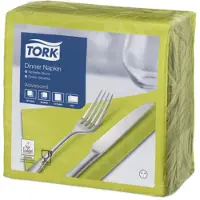 Tork Dinnerservietten Limone, 1/4-Falz, 2‐lagig, 40 cm × 39 cm, 12 × 150 Serviet...