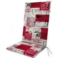 Doppler Polster für Stuhl und Sessel, hohe Rückenlehne, 119 x 48 x 6 cm, LIVING 3133