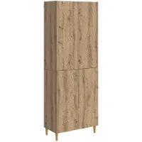 vidaXL Schrankset 2 pcs Artisan-Eiche Holzwerkstoff
