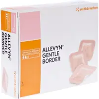 Smith&Nephew Allevyn Gentle Border pjenasti zavoj 7,5 x 7,5 cm 10 komada