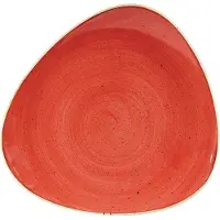 Gastronoble Churchill Stonecast Dreieckige Platten, Beerenrot, 265 mm (12 Stück)