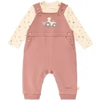 BORNINO HOME Country Love 2-tlg. Set Latzhose mit Shirt, rosa | natur, 62