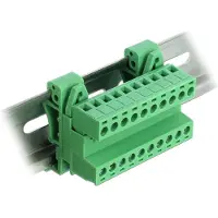 DeLOCK Terminalblock Hutschiene 10Pin Raster 5,08mm winkel