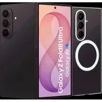 Samsung Galaxy Z Fold8 Ultra 512GB Lila 5G + Carbon Backcover mit Magnet Schwarz