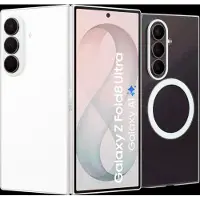 Samsung Galaxy Z Fold8 Ultra 256GB Weiß 5G + Carbon Backcover mit Magnet Schwarz